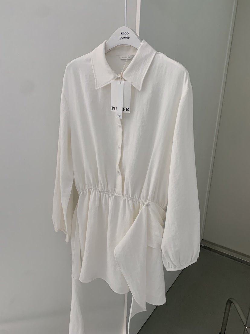 SHOP POSTER東大門實拍女士新品熱賣人氣職業連衣裙褶皺SHOP_POSTER連衣裙