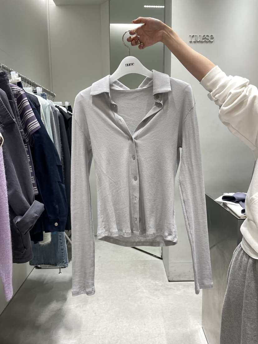 NUESE東大門直郵女士新品熱賣26春夏推薦職業人氣長袖T恤NUESE長袖T恤