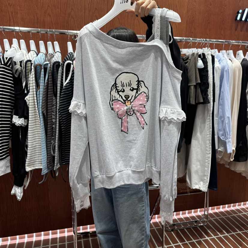 ILLO/MOCI東大門直郵女士新品推薦休閑26春夏真品長袖T恤ILLO/MOCI長袖T恤