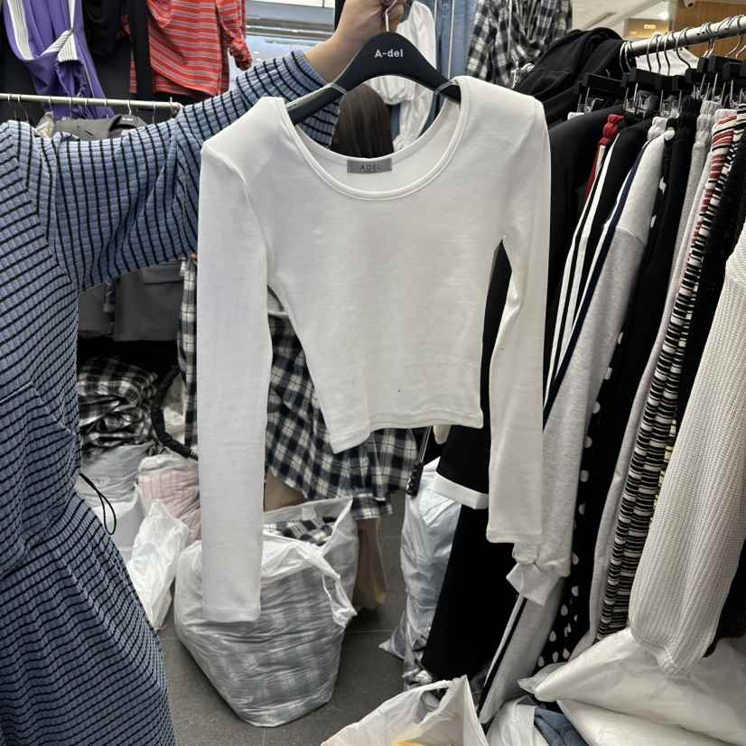 A-DEL東大門代購女裝新品真品推薦熱賣人氣休閑26春夏長袖T恤A-DEL長袖T恤