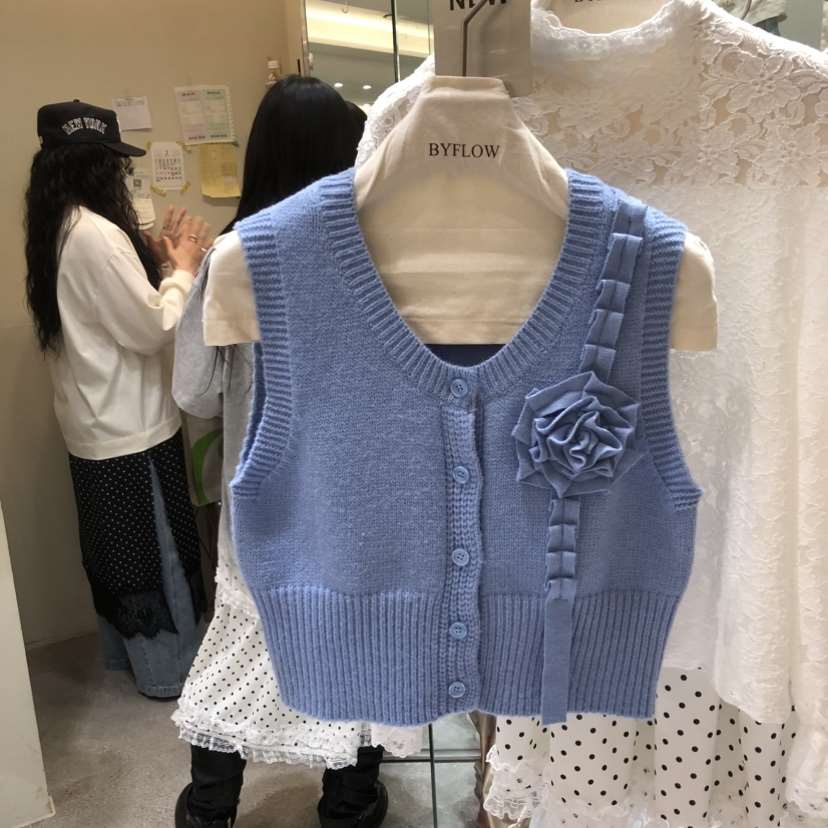 BY FLOW東大門實拍女裝新品推薦時尚真品熱賣職業26春夏馬甲BY FLOW馬甲