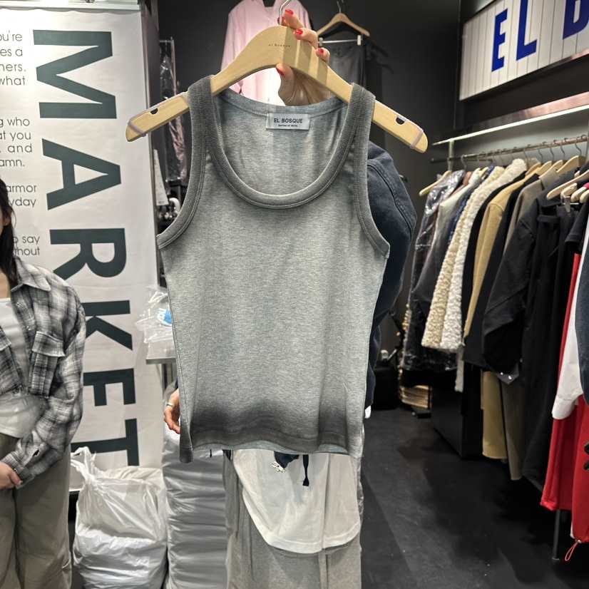 EL BOSQUE韓國代購女士新品熱賣休閑時尚推薦真品吊帶背心EL BOSQUE吊帶/背心