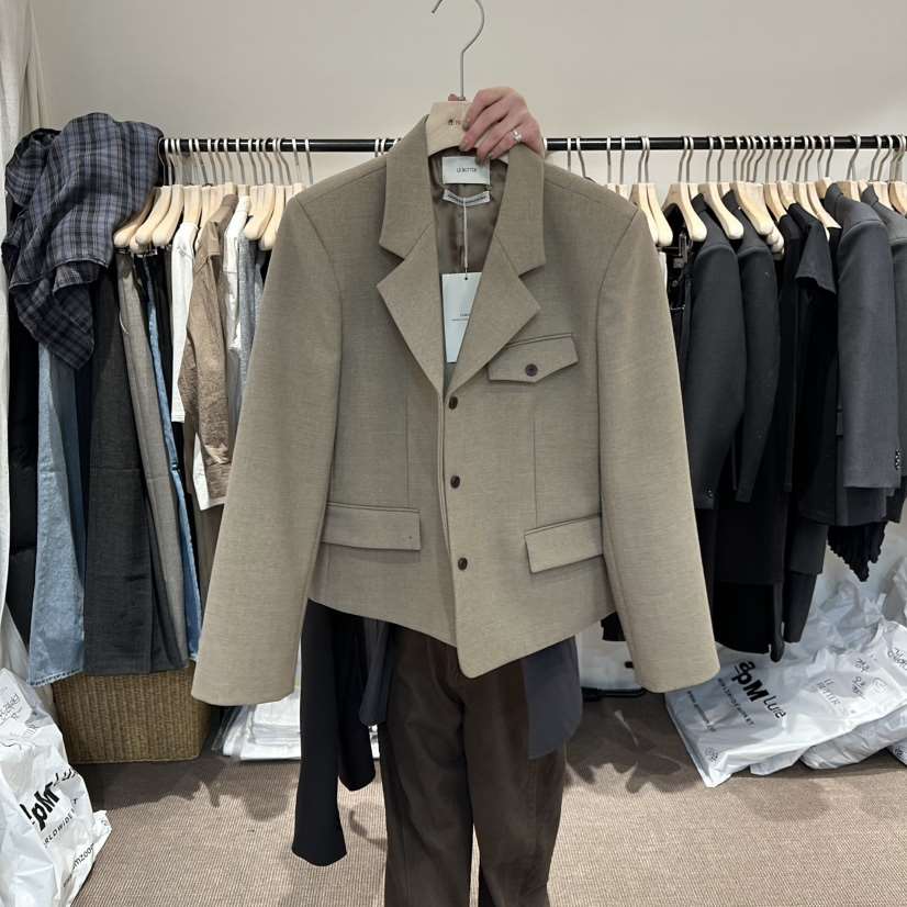 LE BUTTER東大門實拍女裝新款熱賣26春夏休閑夾克羊毛鵝LE BUTTER夾克