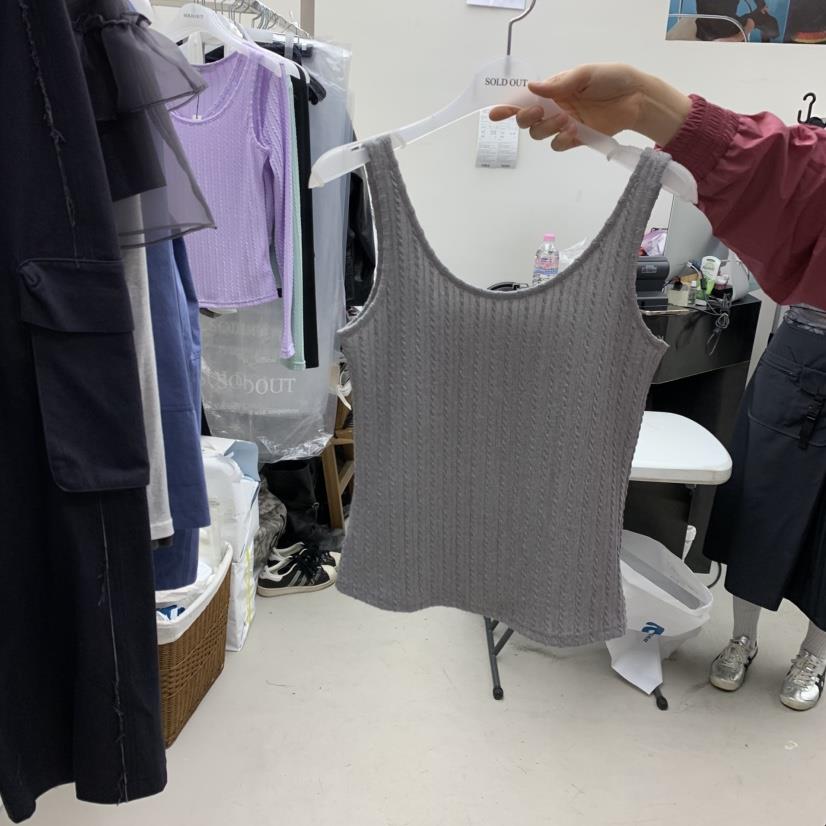 SOLD OUT韓國代購女裝新品人氣休閑真品熱賣推薦吊帶背心SOLD OUT吊帶/背心