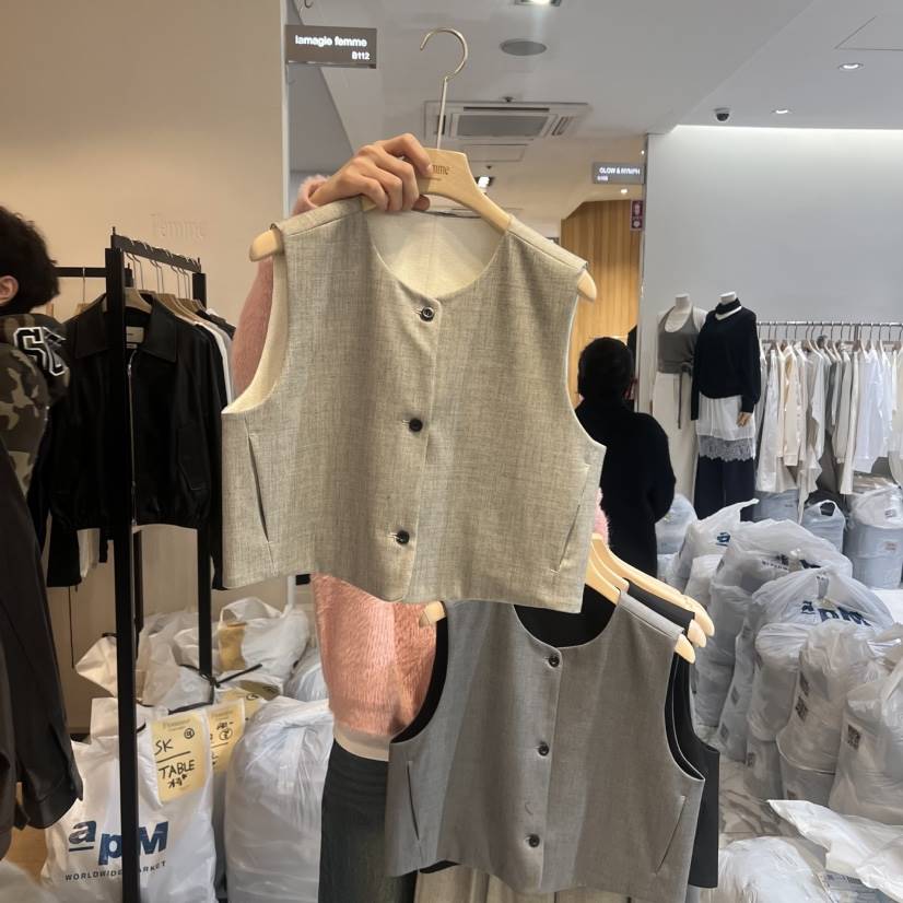 LA MAGIE FEMME東大門直郵女士新款26春夏推薦馬甲雙面Lamagie Femme馬甲