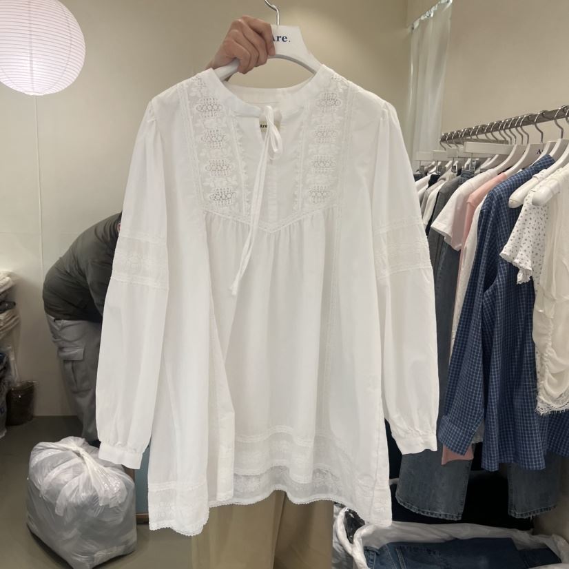 ARE東大門代購女士新品真品推薦休閑人氣26春夏襯衫蕾絲衫ARE YOU/ARE襯衫/蕾絲衫