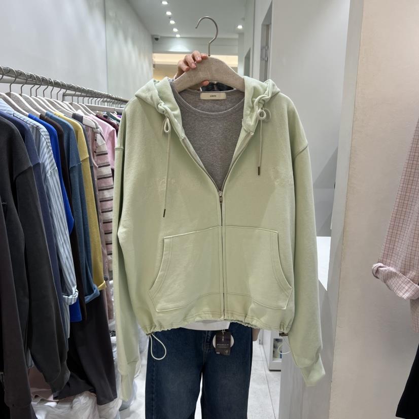 ASOME東大門代購女士新款26春夏時尚夾克不含內搭連帽衫拉鏈A.SOME夾克