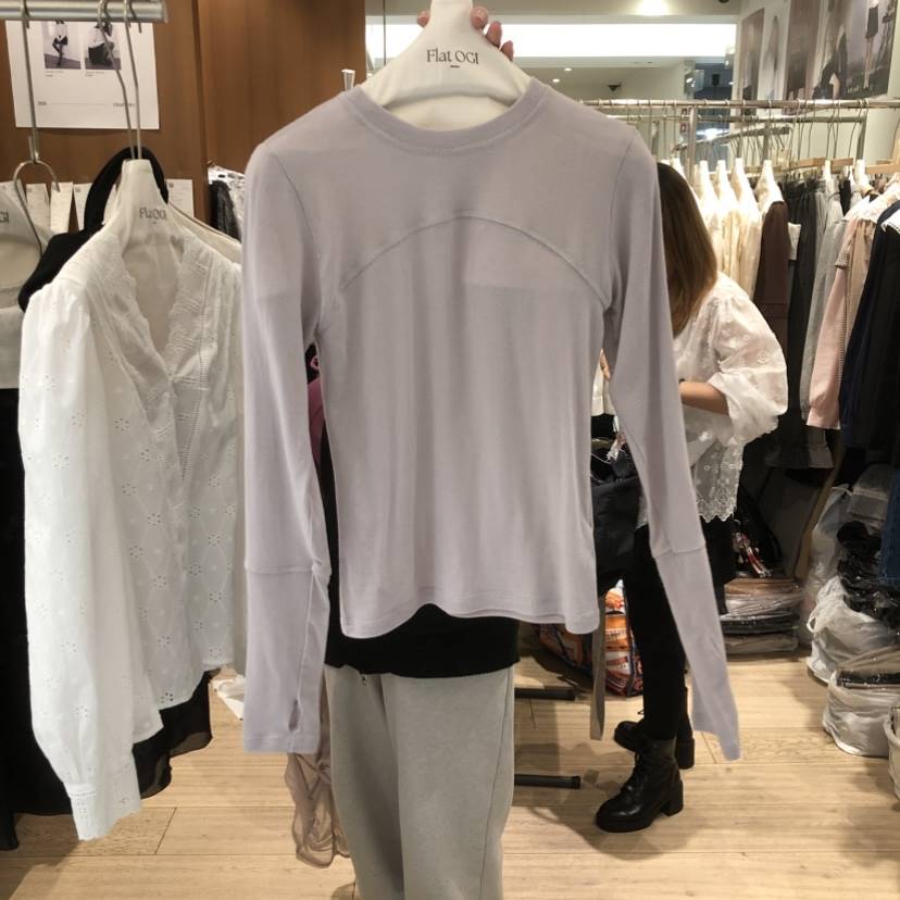 OGI東大門直郵女士新款休閑人氣真品職業熱賣時尚長袖T恤FLat OGI長袖T恤