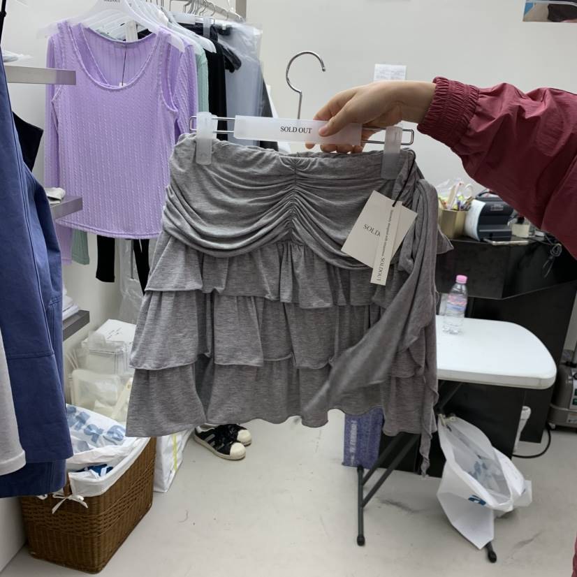 SOLD OUT東大門代購女裝新款真品人氣休閑時尚職業26春夏短裙SOLD OUT短裙