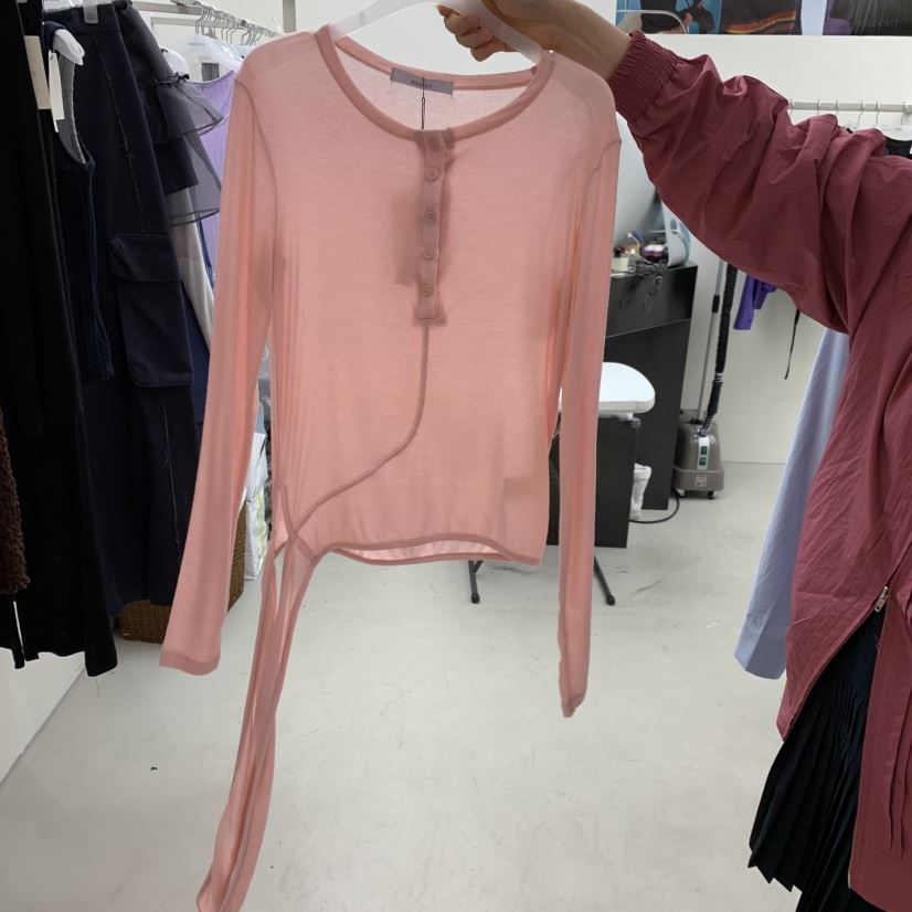 SOLD OUT韓國直郵女裝新品人氣時尚休閑熱賣長袖T恤天絲SOLD OUT長袖T恤