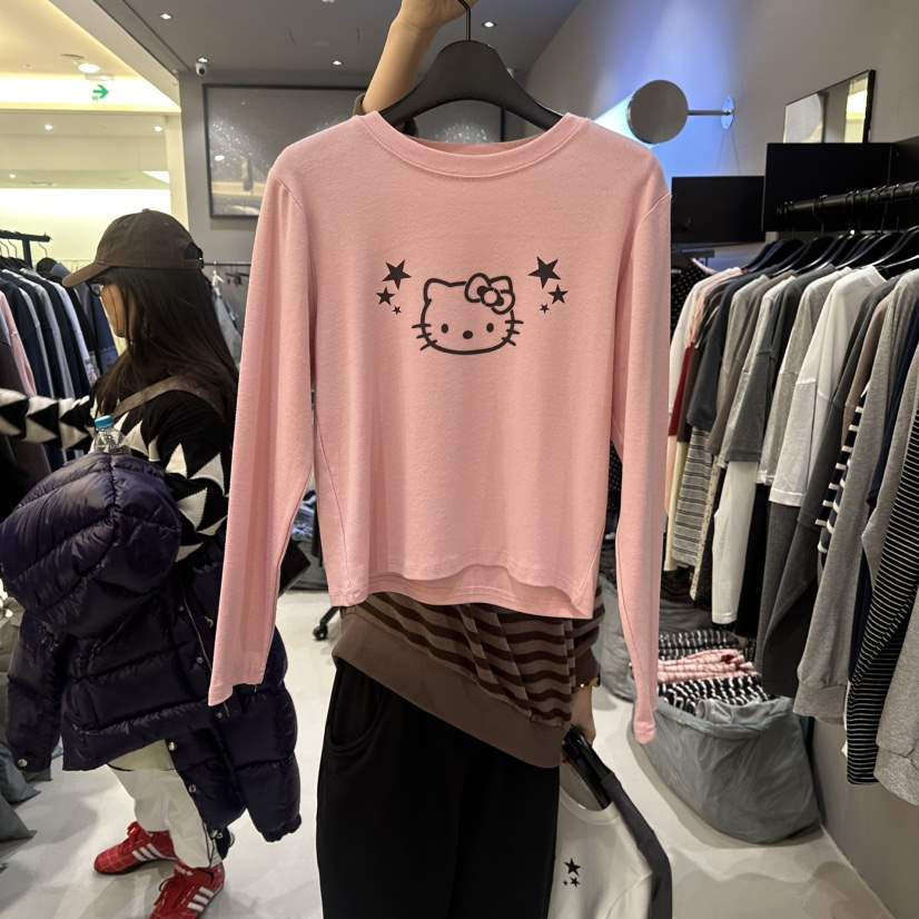 CREDITO韓國直郵女裝新款職業時尚休閑真品熱賣人氣長袖T恤CREDITO長袖T恤