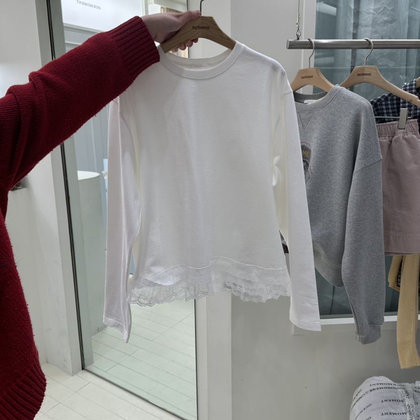 OURMOMENT東大門直郵女士新款人氣推薦職業26春夏長袖T恤OURMOMENT長袖T恤