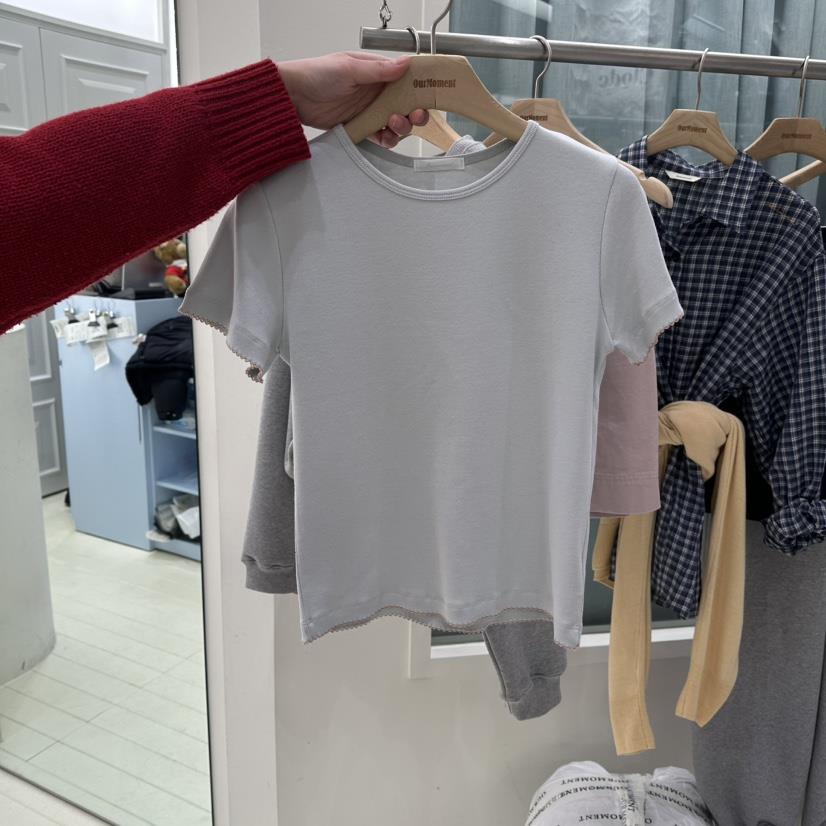 OURMOMENT韓國代購女士新款職業熱賣休閑真品人氣時尚T恤OURMOMENTT恤