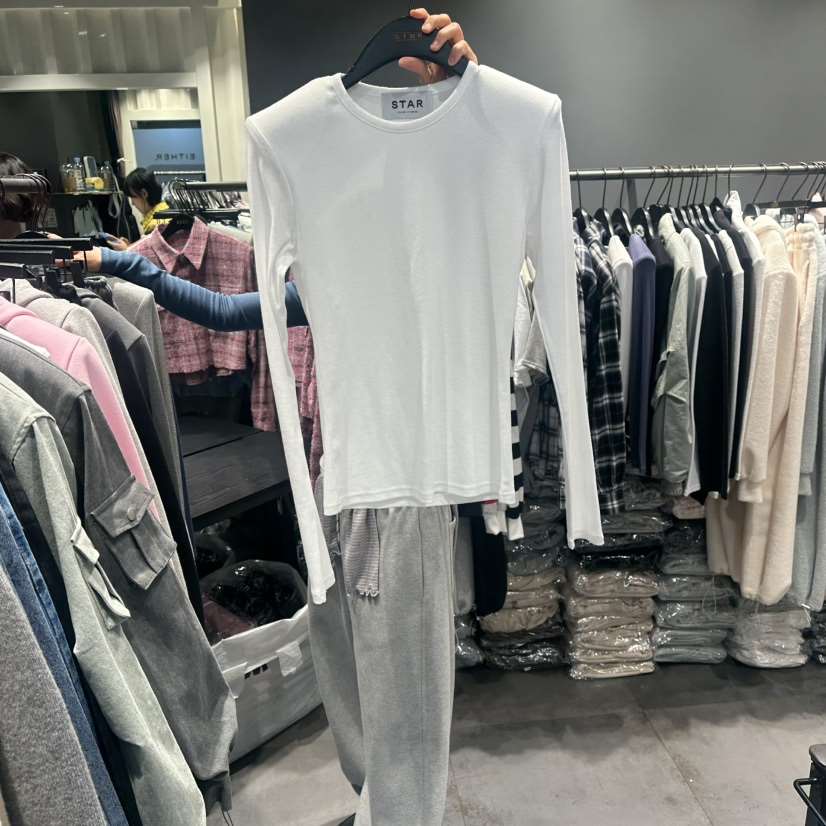 STAR-L東大門實拍女士新款真品職業休閑時尚熱賣長袖T恤STAR-L長袖T恤