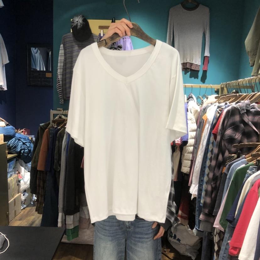 MERCI LINDA東大門代購女士新款職業推薦T恤不含內搭雙V領MERCI LINDAT恤