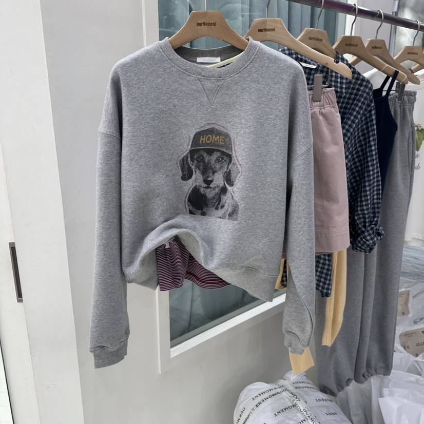 OURMOMENT韓國直郵女士新品26春夏熱賣休閑時尚真品推薦衛衣OURMOMENT衛衣