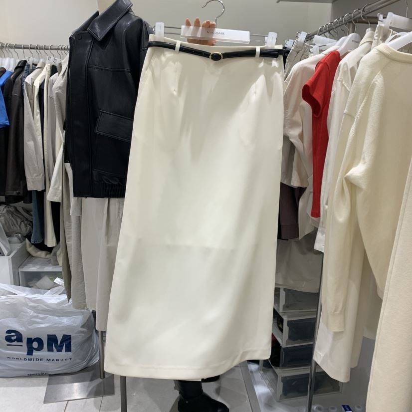 WOOD SAGE東大門實拍女裝新款26春夏熱賣職業長裙不含腰帶WOOD SAGE長裙