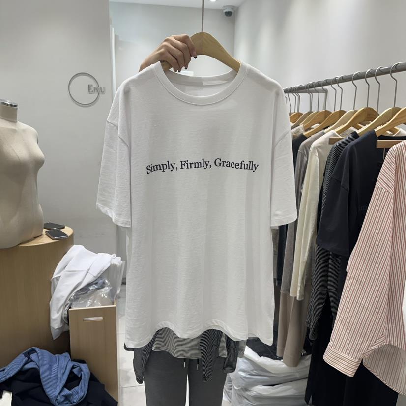 EN.U韓國直郵女裝新品時尚推薦休閑真品職業熱賣人氣T恤EN.UT恤
