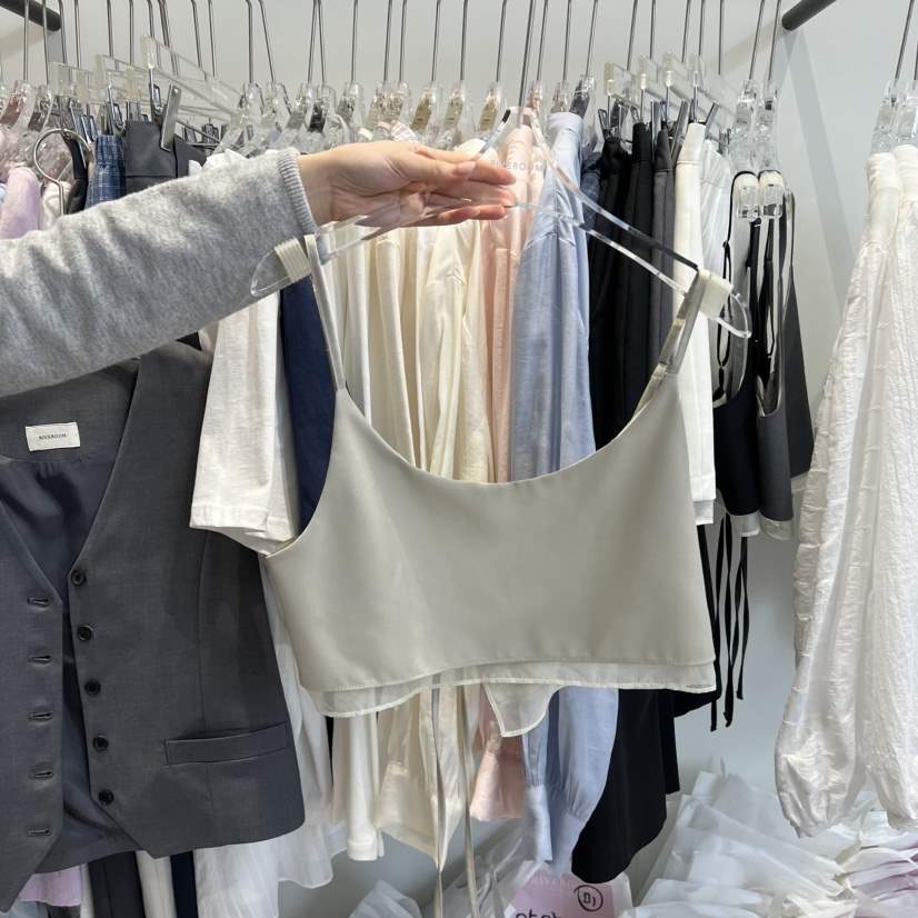 RIVEROOM韓國代購女士新款真品人氣26春夏時尚休閑吊帶背心RIVEROOM吊帶/背心