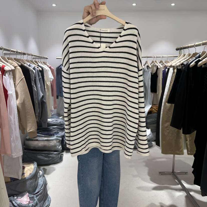 CONNAUGHT/DAILYJUD韓國直郵女裝新品人氣時尚長袖T恤條紋CONNAUGHT/DAILYJUD長袖T恤