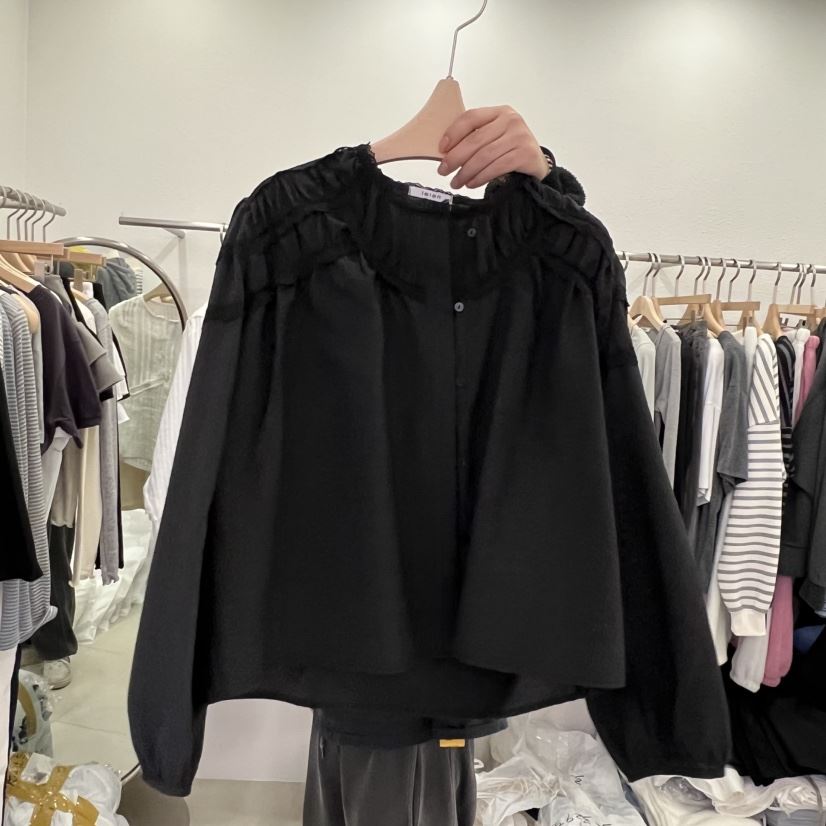 LELEN韓國代購女裝新品人氣時尚推薦真品熱賣襯衫蕾絲衫蕾絲LELEN襯衫/蕾絲衫