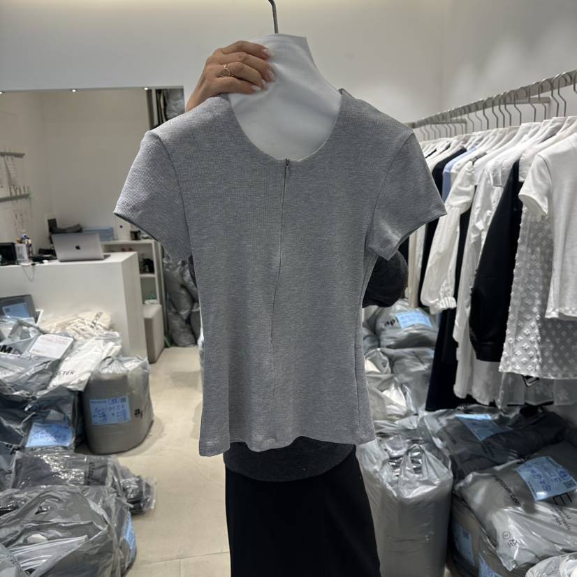 RICH SISTER東大門直郵女士新品職業26春夏時尚人氣T恤拉鏈RICH SISTERT恤