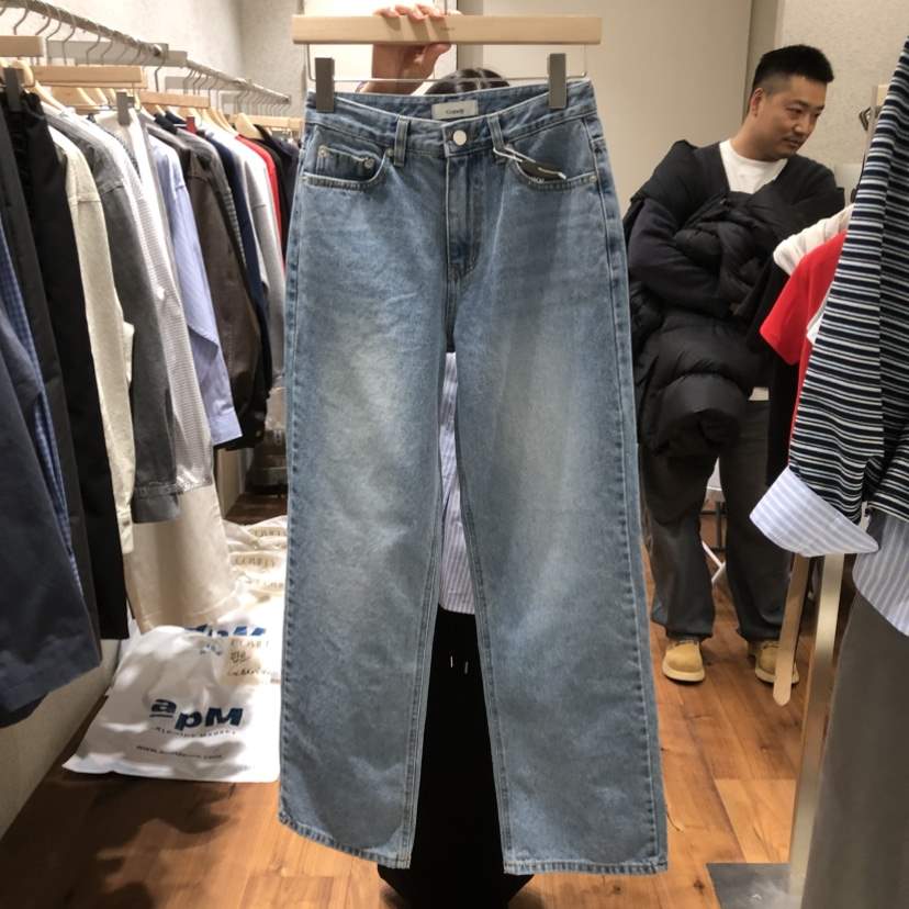 COMELY東大門代購女裝新款推薦熱賣26春夏真品休閑牛仔褲COMELY牛仔褲