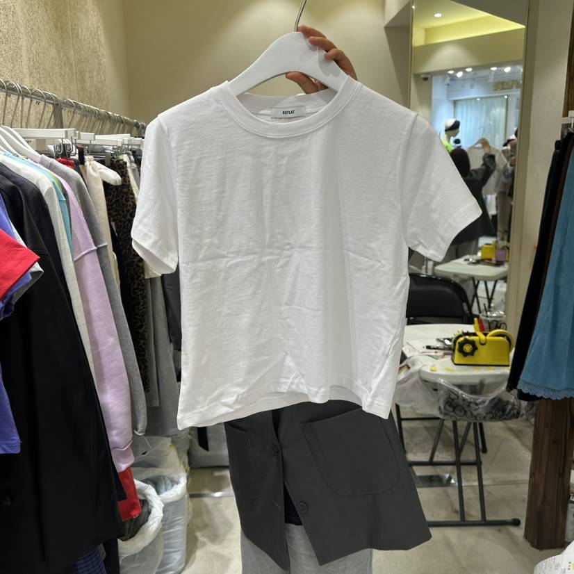 REFLAT韓國代購女裝新款職業26春夏休閑推薦人氣真品T恤短款REFLATT恤