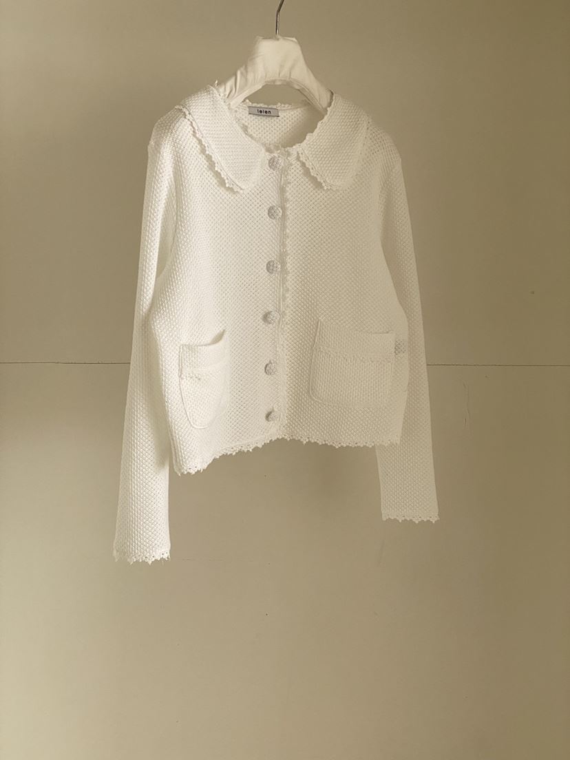 LELEN東大門直郵女士新品職業推薦休閑時尚針織衫圓領開衫LELEN針織衫