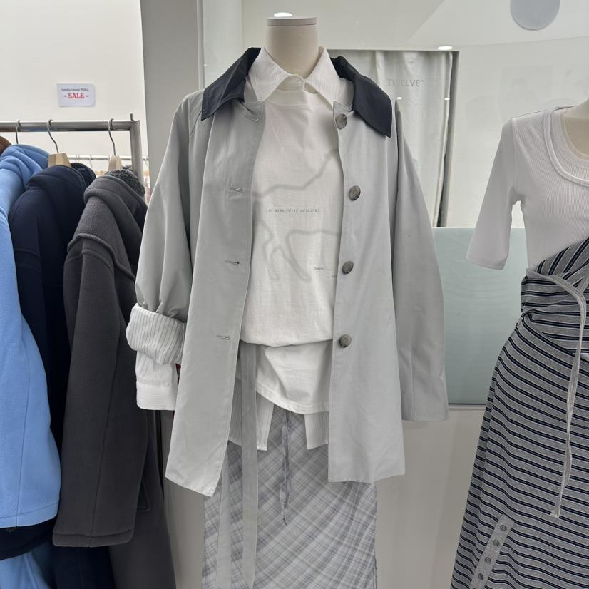 TWELVE韓國代購女士新品休閑職業人氣26春夏推薦夾克含腰帶TWELVE夾克