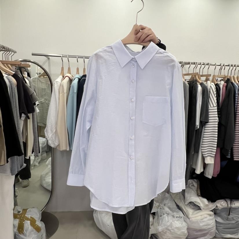 LELEN韓國代購女士新品休閑職業熱賣26春夏人氣襯衫蕾絲衫LELEN襯衫/蕾絲衫