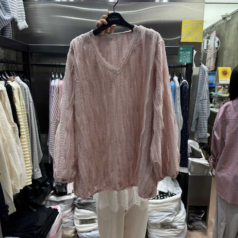 RUNWAY-런웨이韓國代購女士新款真品推薦襯衫蕾絲衫蕾絲RUNWAY襯衫/蕾絲衫
