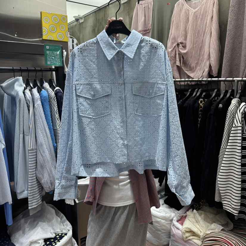 RUNWAY-런웨이東大門實拍女裝新品26春夏職業襯衫蕾絲衫RUNWAY襯衫/蕾絲衫