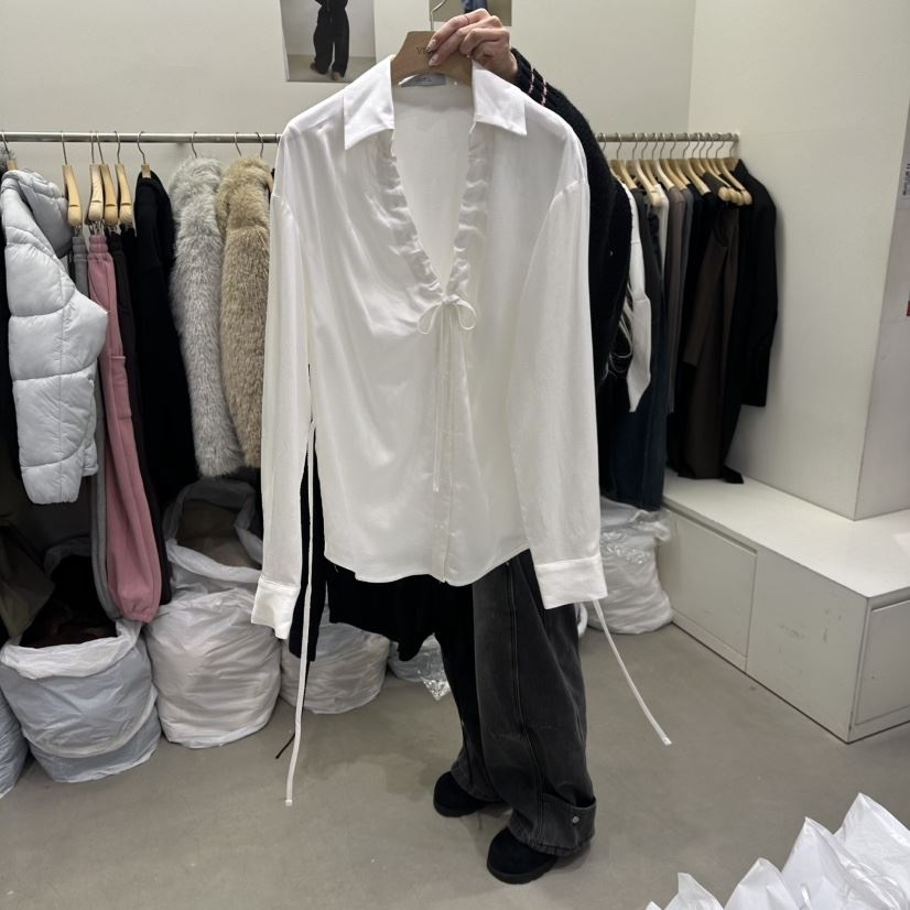 VIVEL東大門代購女士新款時尚26春夏休閑人氣熱賣襯衫蕾絲衫VIVEL襯衫/蕾絲衫