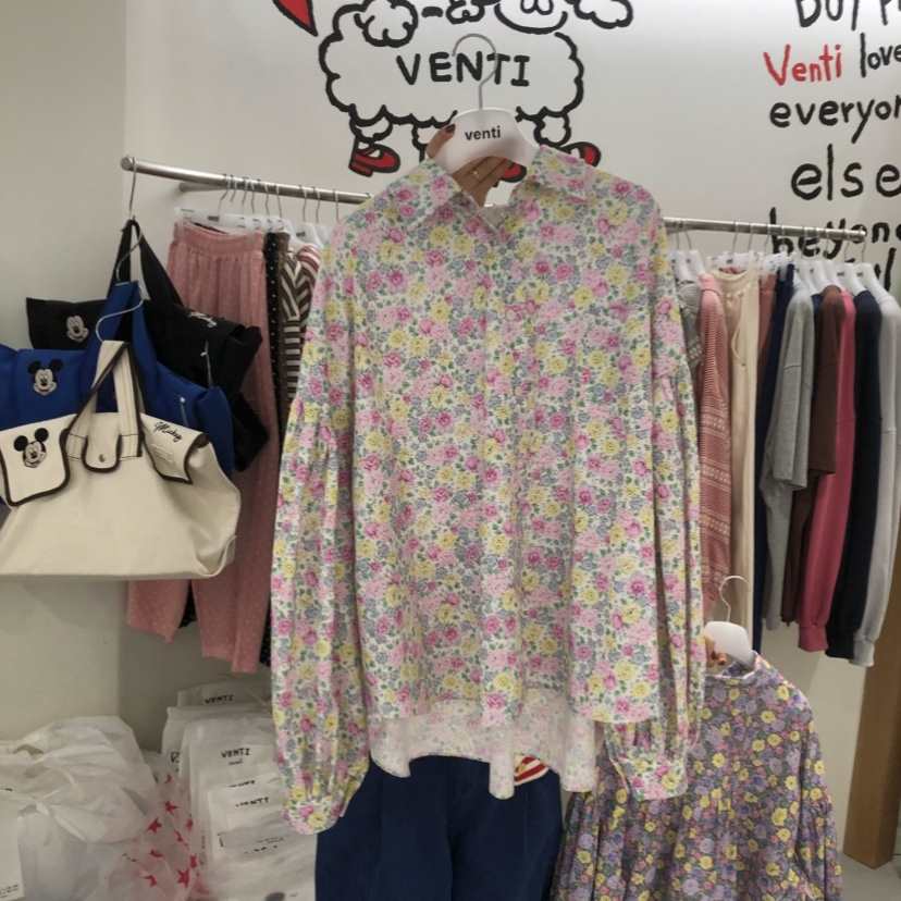VENTI韓國直郵女士新品時尚推薦真品人氣26春夏襯衫蕾絲衫VENTI襯衫/蕾絲衫