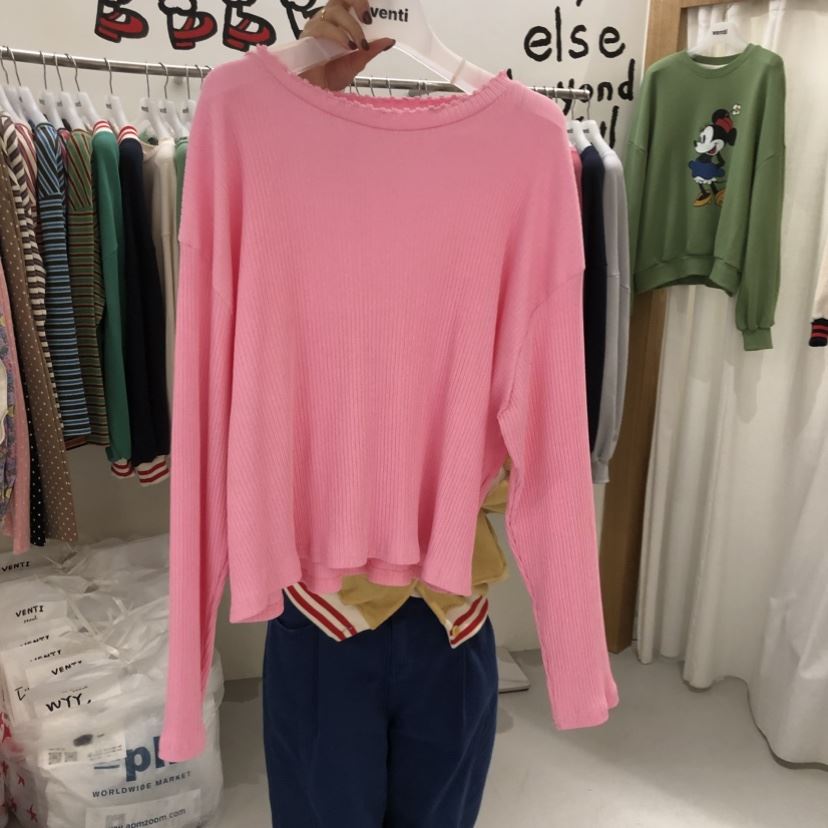 VENTI韓國直郵女士新品真品時尚熱賣休閑推薦職業長袖T恤VENTI長袖T恤