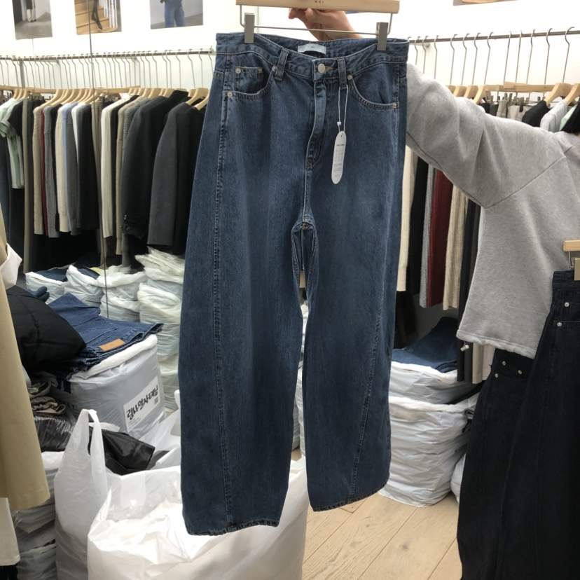 MOI-A韓國代購女裝新品26春夏人氣休閑真品熱賣推薦牛仔褲MOI-A牛仔褲