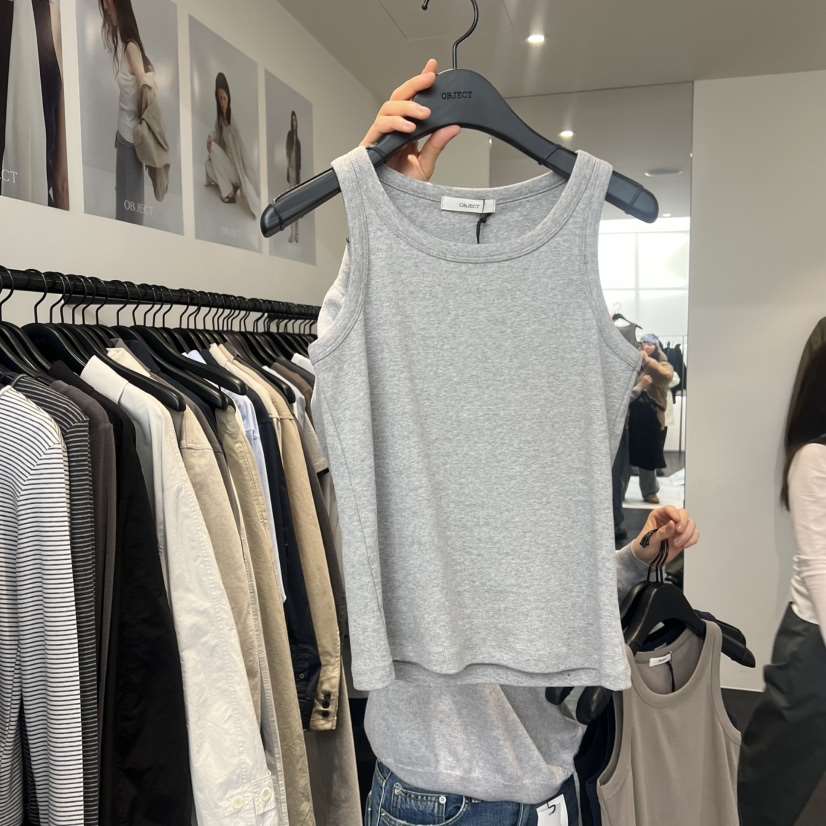 OBJECT東大門實拍女士新品26春夏熱賣休閑真品職業吊帶背心OBJECT吊帶/背心