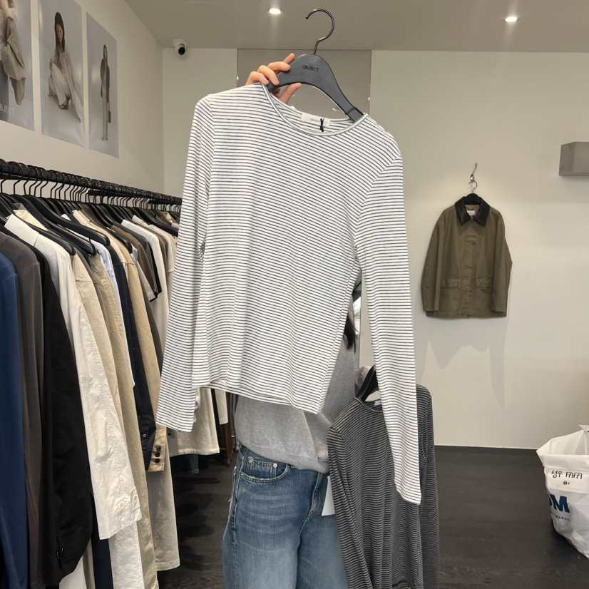 OBJECT韓國代購女士新品推薦26春夏人氣休閑熱賣時尚長袖T恤OBJECT長袖T恤