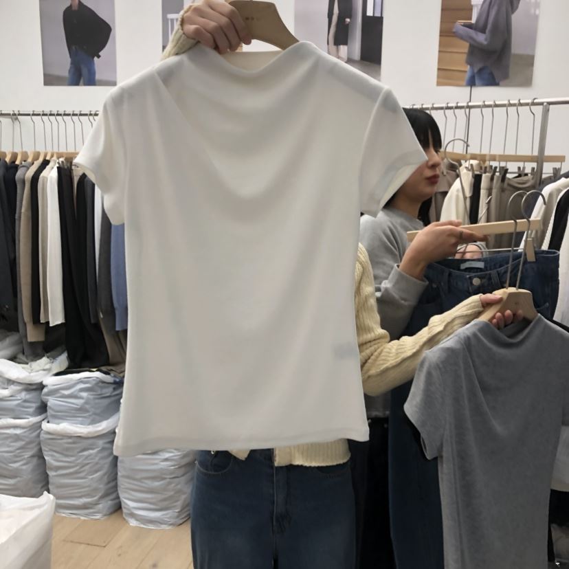 MOI-A東大門代購女士新品職業休閑26春夏推薦時尚人氣T恤MOI-AT恤