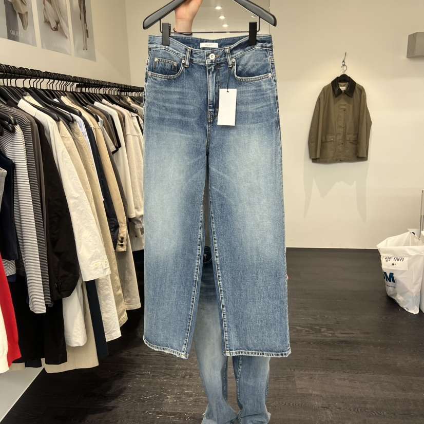 OBJECT東大門實拍女裝新款時尚26春夏熱賣休閑人氣牛仔褲OBJECT牛仔褲