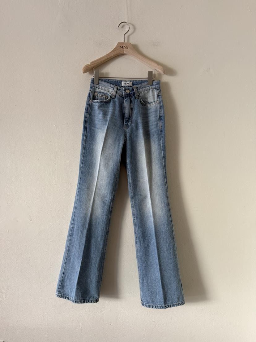 MENG韓國代購女裝新品真品時尚26春夏人氣推薦休閑牛仔褲MENG牛仔褲