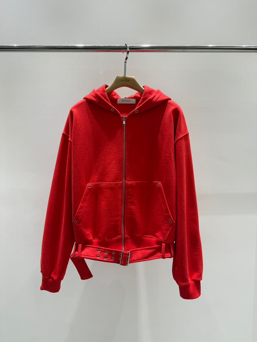 STAGE韓國直郵女士新品推薦職業熱賣真品休閑夾克連帽拉鏈衫STAGE夾克