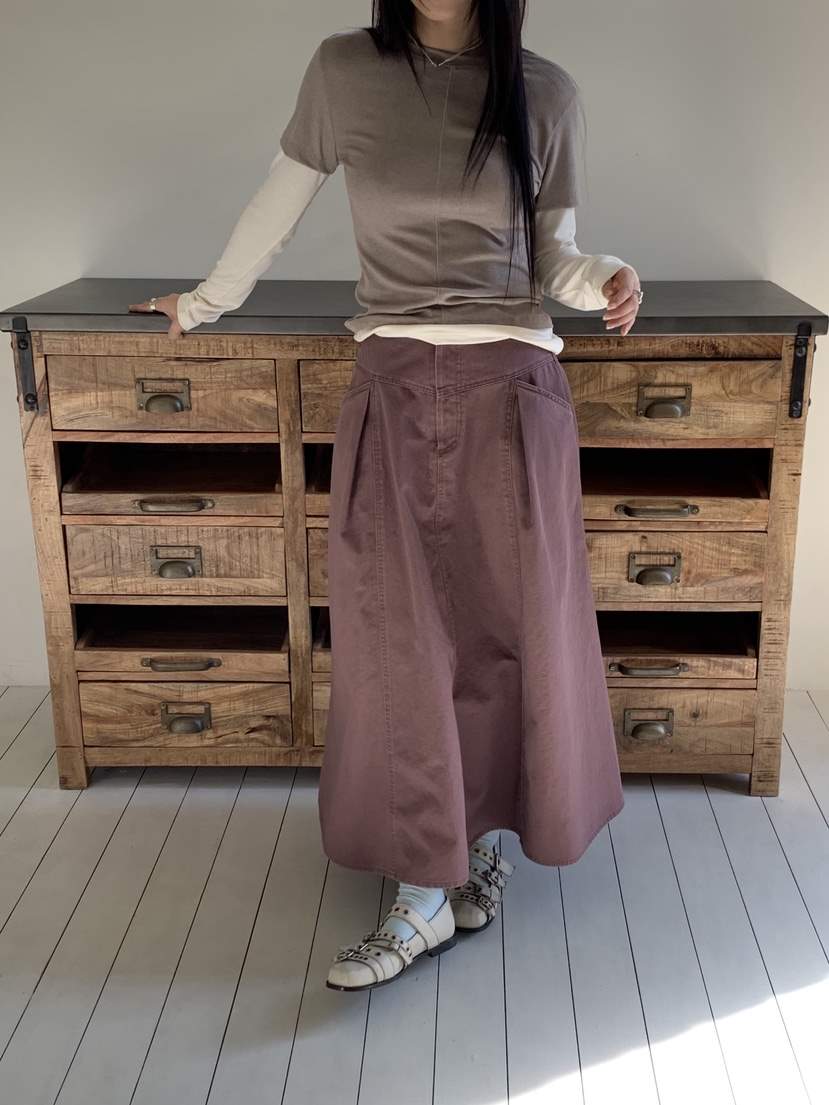 SUNDER MARKET韓國代購女裝新款職業人氣26春夏熱賣長裙SUNDER MARKET長裙