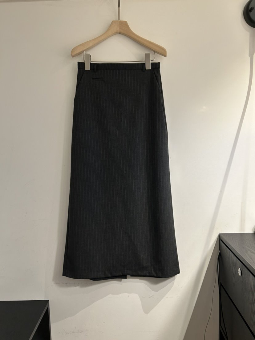 NOTICE東大門實拍女士新品休閑人氣職業26春夏真品長裙條紋NOTICE長裙