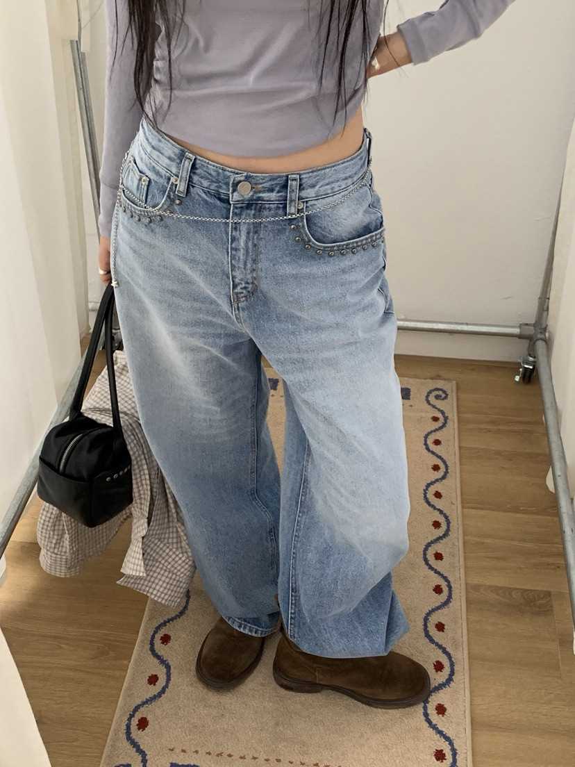 SUNDER MARKET東大門代購女裝新品26春夏推薦人氣牛仔褲SUNDER MARKET牛仔褲