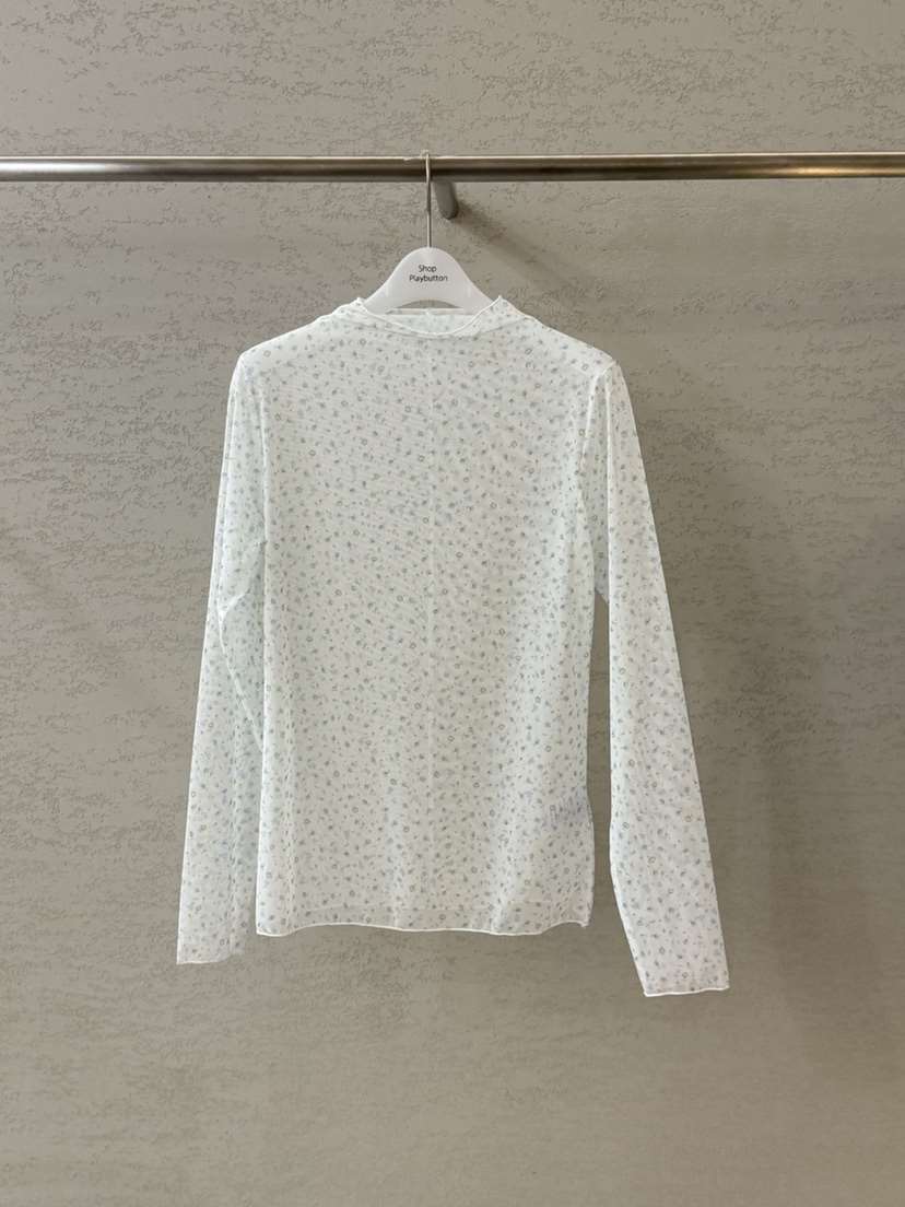 PLAYBUTTON-P東大門代購女裝新品時尚職業真品26春夏長袖T恤PLAYBUTTON長袖T恤