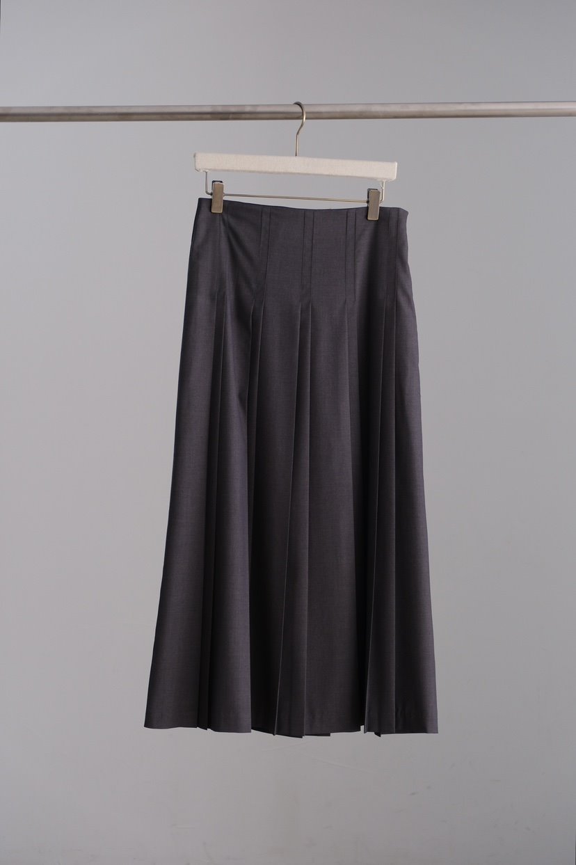 SORBET/FLAT WHITE東大門實拍女裝新款時尚熱賣長裙褶裙SORBET/FLAT WHITE長裙