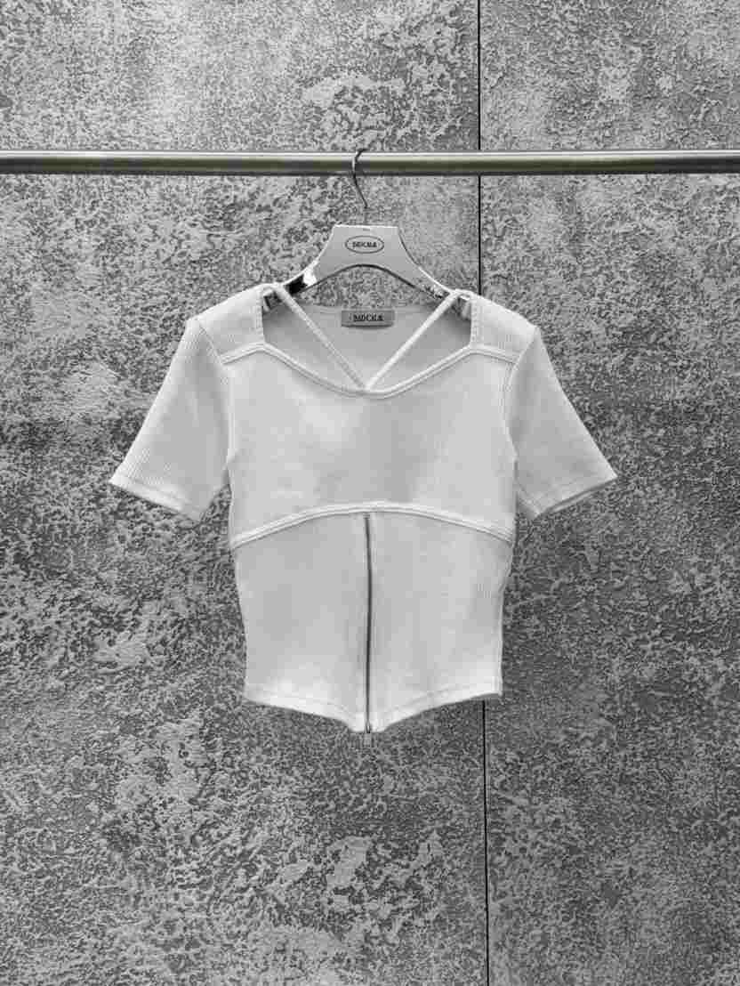 BADCALM東大門代購女裝新品職業休閑熱賣真品人氣T恤拉鏈BADCALMT恤