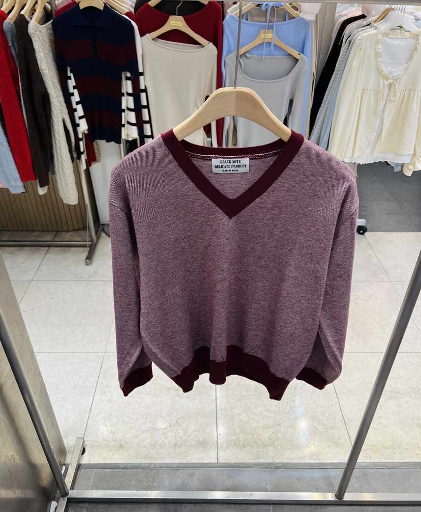 BLACK NOTE韓國直郵女裝新款休閑熱賣時尚人氣真品針織衫BLACK NOTE針織衫